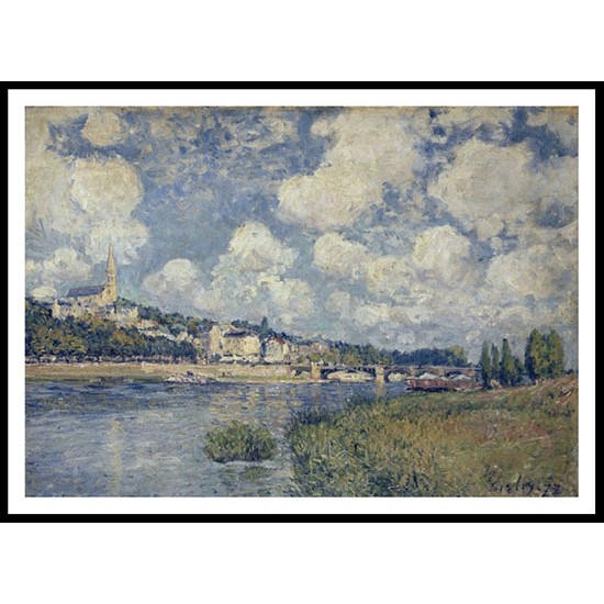 The River at Saint Cloud 1873, A New Print Of an Alfred Sisley Painting