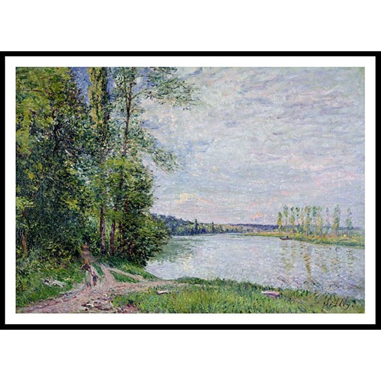 The Riverside Road from Veneux to Thomery 1880, A New Print Of an Alfred Sisley Painting