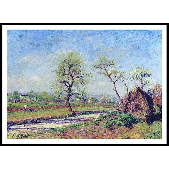 The Road at Veneux 1886, A New Print Of an Alfred Sisley Painting