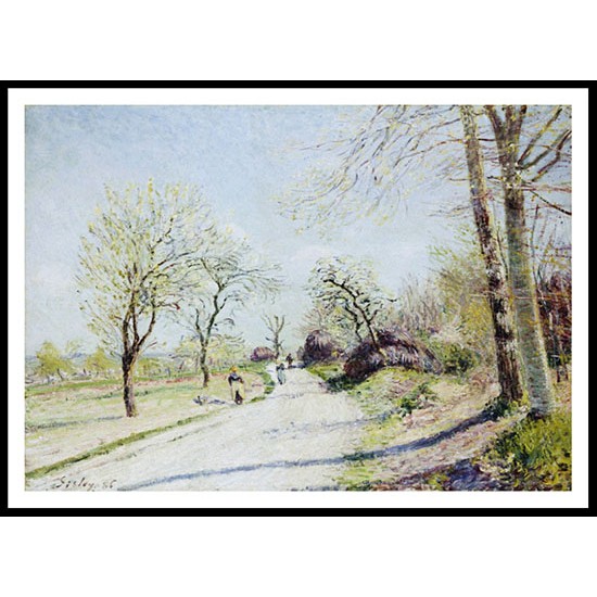 The Road from Veneux to Moret Spring Day 1886, A New Print Of an Alfred Sisley Painting