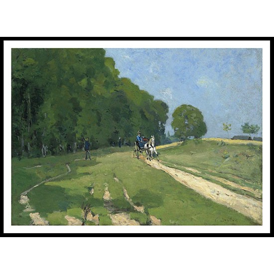 The Road near the Park of Courances 1868, A New Print Of an Alfred Sisley Painting