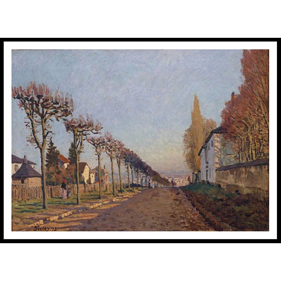 The Road of Machine Louveciennes 1873, A New Print Of an Alfred Sisley Painting