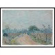 The Road of Prunay at Bougival 1874, A New Print Of an Alfred Sisley Painting