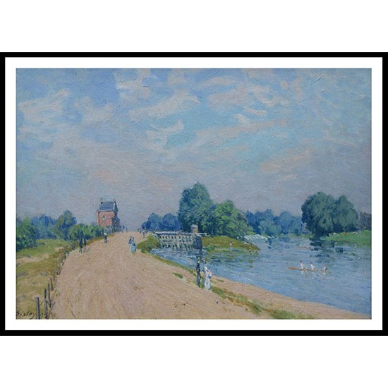 The Road to Hampton Court 1874, A New Print Of an Alfred Sisley Painting