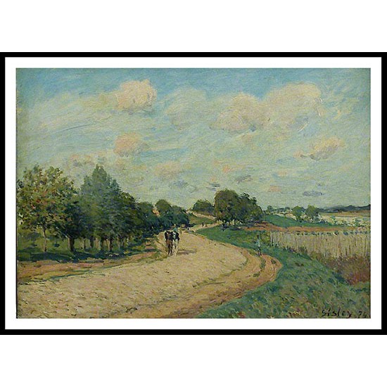 The Road to Mantes 1874, A New Print Of an Alfred Sisley Painting