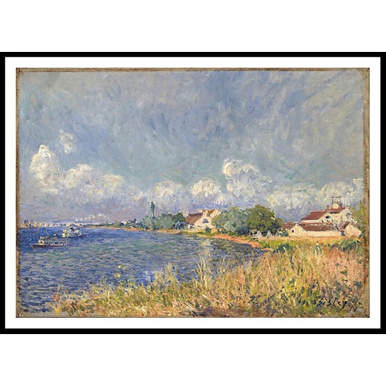 The Seine at Billancourt 1877, A New Print Of an Alfred Sisley Painting