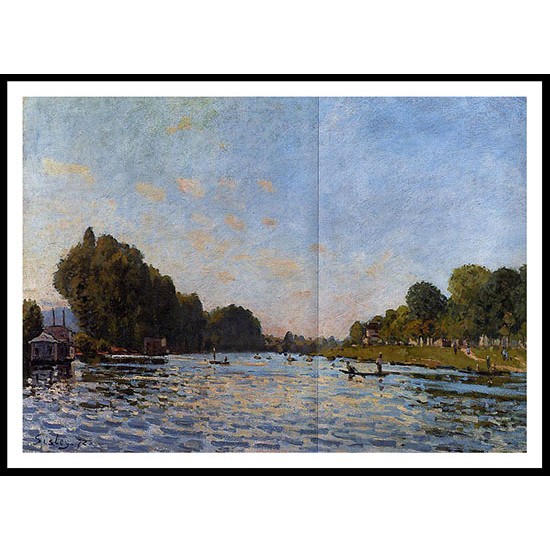 The Seine at Bougival 1872, A New Print Of an Alfred Sisley Painting