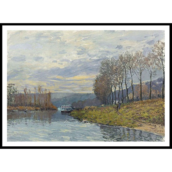 The Seine at Bougival 1873, A New Print Of an Alfred Sisley Painting