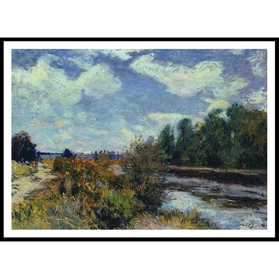 The Seine at Bougival 1876 02, A New Print Of an Alfred Sisley Painting