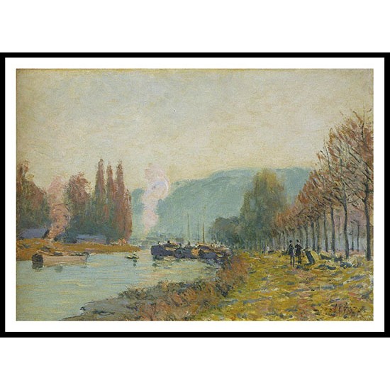 The Seine at Bougival 1879, A New Print Of an Alfred Sisley Painting