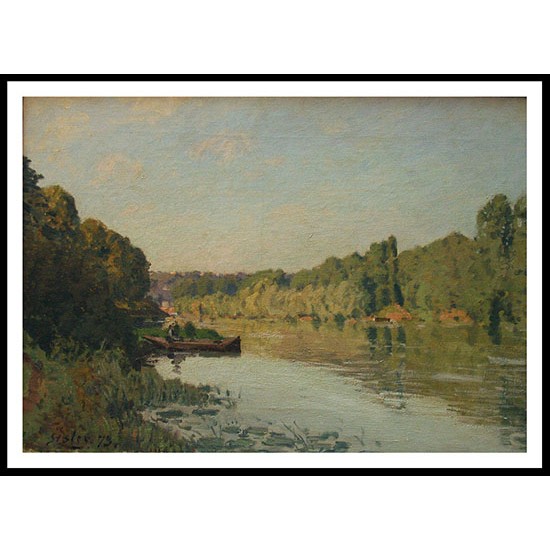 The Seine at Bougival Morning 1873, A New Print Of an Alfred Sisley Painting