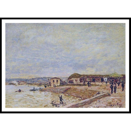 The Seine at Daybreak, A New Print Of an Alfred Sisley Painting