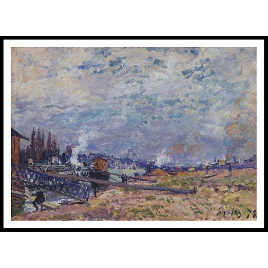 The Seine at Grenelle 1878, A New Print Of an Alfred Sisley Painting