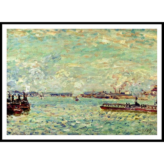 The Seine at Point du Jour, A New Print Of an Alfred Sisley Painting