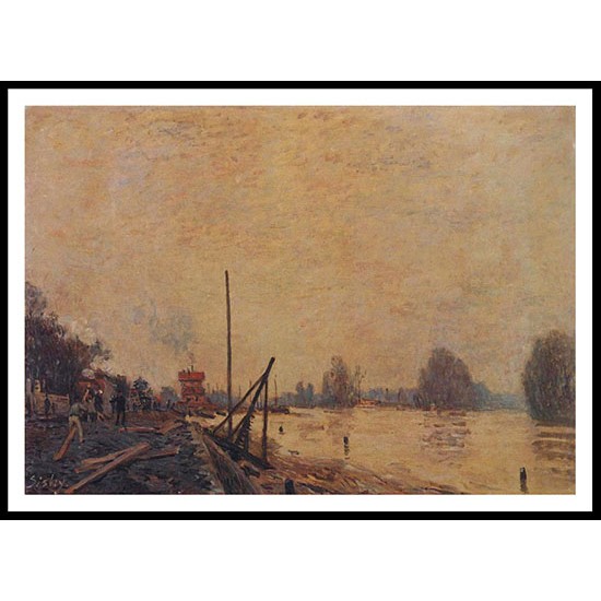 The Seine at Suresnes 1880, A New Print Of an Alfred Sisley Painting