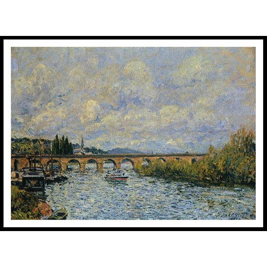 The Sevres Bridge 1874, A New Print Of an Alfred Sisley Painting