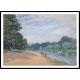 The Thames and Hampton Church 1874, A New Print Of an Alfred Sisley Painting