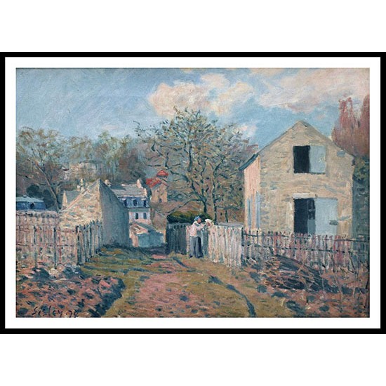 The Village of Voisins 1874, A New Print Of an Alfred Sisley Painting