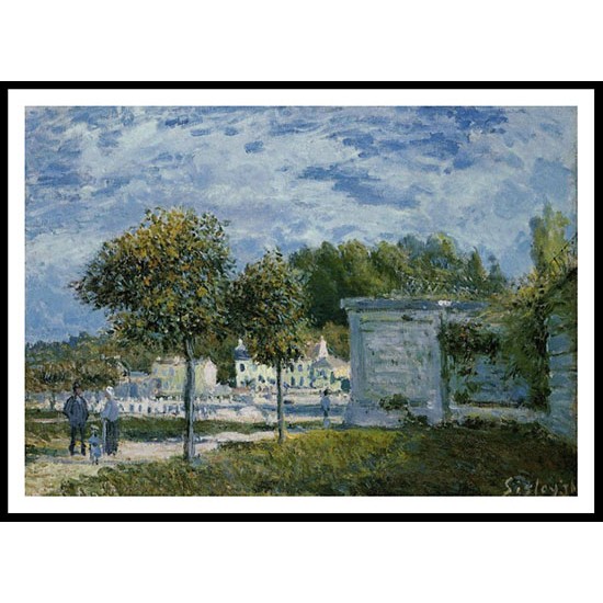 The Watering Place at Marly 1875, A New Print Of an Alfred Sisley Painting