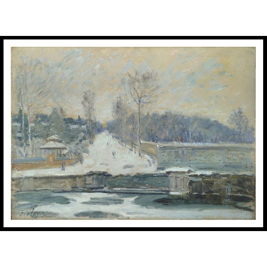 The Watering Place at Marly le Roi, A New Print Of an Alfred Sisley Painting