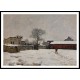 Under the Snow the Farmyard at Marly le Roi 1876, A New Print Of an Alfred Sisley Painting