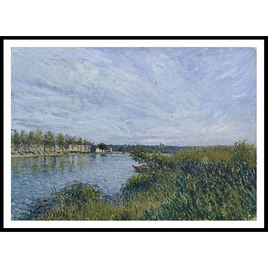 View of Saint Mammes 1880, A New Print Of an Alfred Sisley Painting