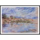 View of a Village by a River, A New Print Of an Alfred Sisley Painting