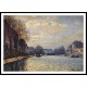 View of the Canal St. Martin 1870, A New Print Of an Alfred Sisley Painting