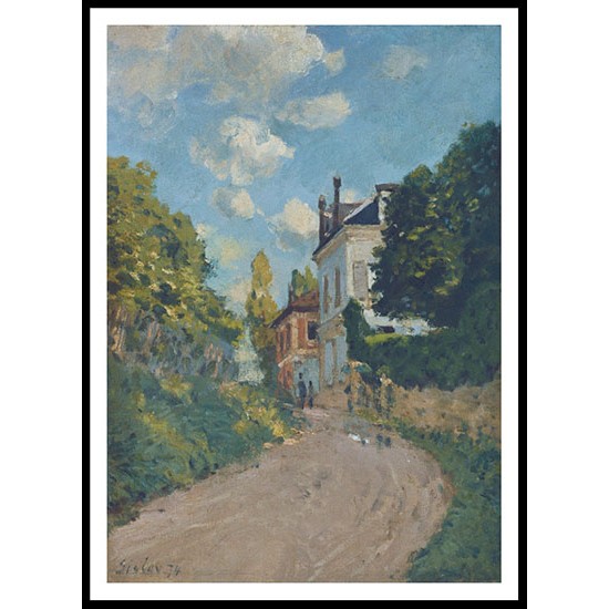 View of the Rue De Moubuisson Louveciennes 1874, A New Print Of an Alfred Sisley Painting