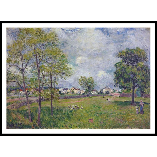 View of the Village 1885, A New Print Of an Alfred Sisley Painting