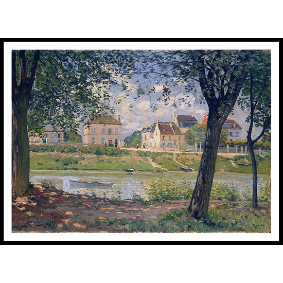 Villeneuve la Garenne 1872, A New Print Of an Alfred Sisley Painting