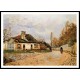 Voisins Street in Louveciennes 1877, A New Print Of an Alfred Sisley Painting