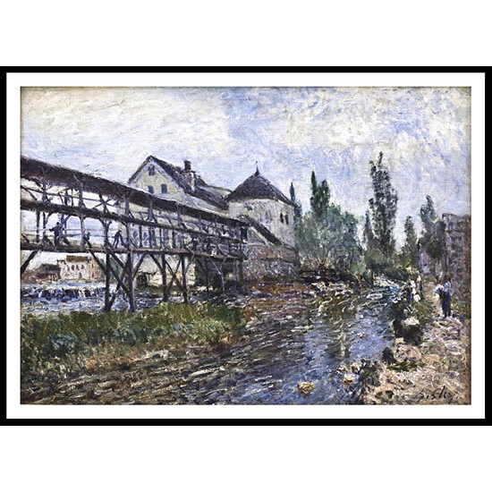 Watermill near Moret 1883, A New Print Of an Alfred Sisley Painting