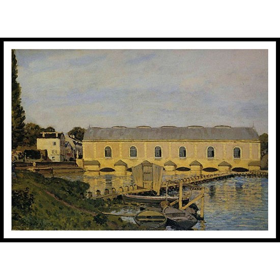 Waterworks at Bougival 1873, A New Print Of an Alfred Sisley Painting