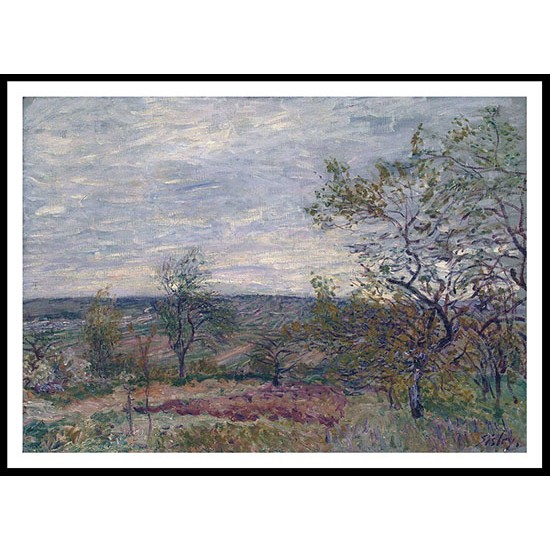 Windy Day at Veneux 1882, A New Print Of an Alfred Sisley Painting