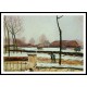 Winter Landscape Moret, A New Print Of an Alfred Sisley Painting