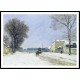 Winter Snow Effect, A New Print Of an Alfred Sisley Painting