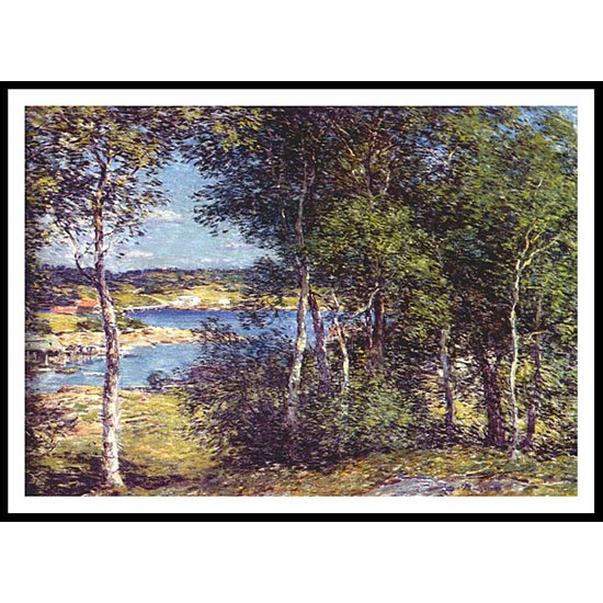 A Family Of Birches 1907, A New Print Of A Willard Leroy Metcalf