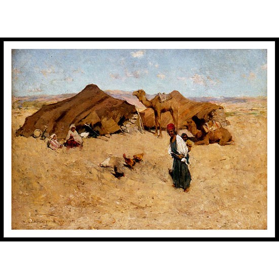 Arab Encampment Biskra, A New Print Of A Willard Leroy Metcalf