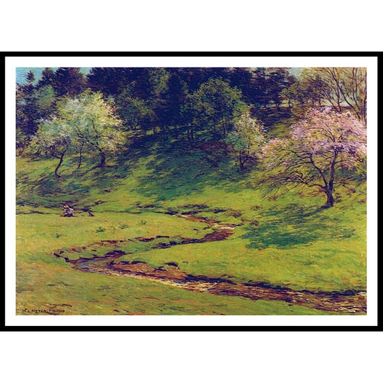 Blossom Time 1910 , A New Print Of A Willard Leroy Metcalf