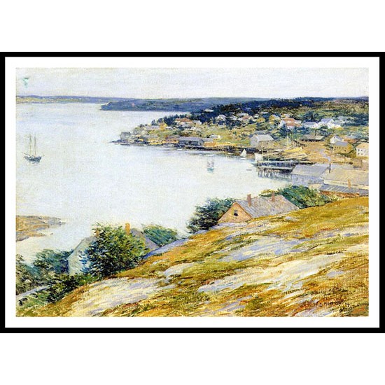 East Boothbay Harbor 1904, A New Print Of A Willard Leroy Metcalf