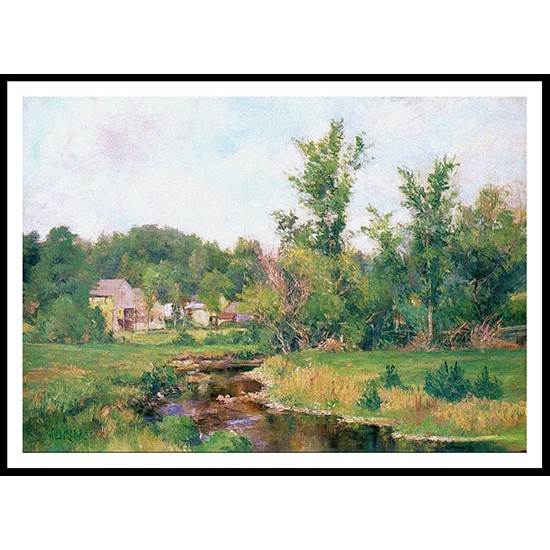 Farm Scene, A New Print Of A Willard Leroy Metcalf