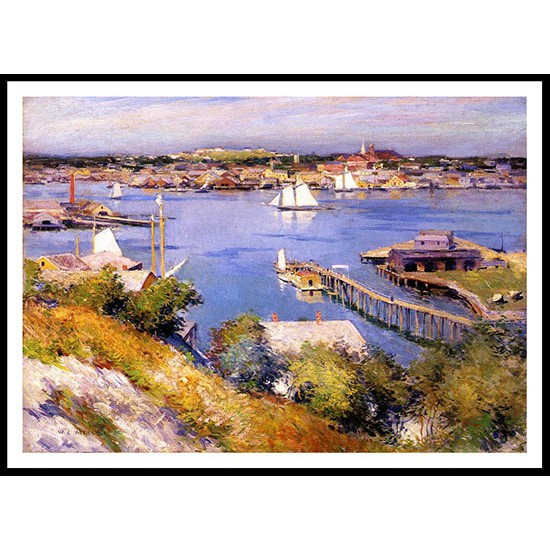 Gloucester Harbor 1895, A New Print Of A Willard Leroy Metcalf