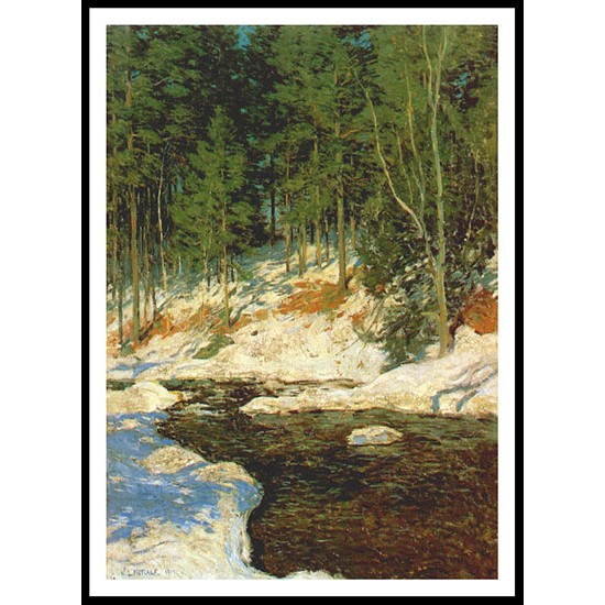 Icebound 1909, A New Print Of A Willard Leroy Metcalf