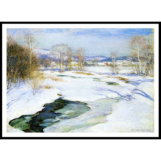 Icebound Brook (Aka Winter'S Mantle) 1922, A New Print Of A Willard Leroy Metcalf