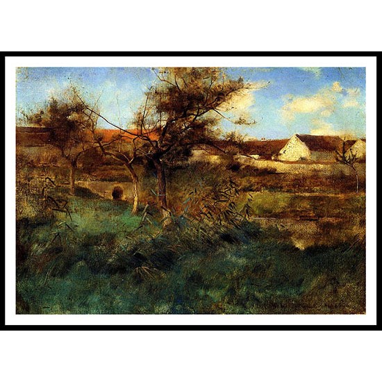 Landscape 1884, A New Print Of A Willard Leroy Metcalf