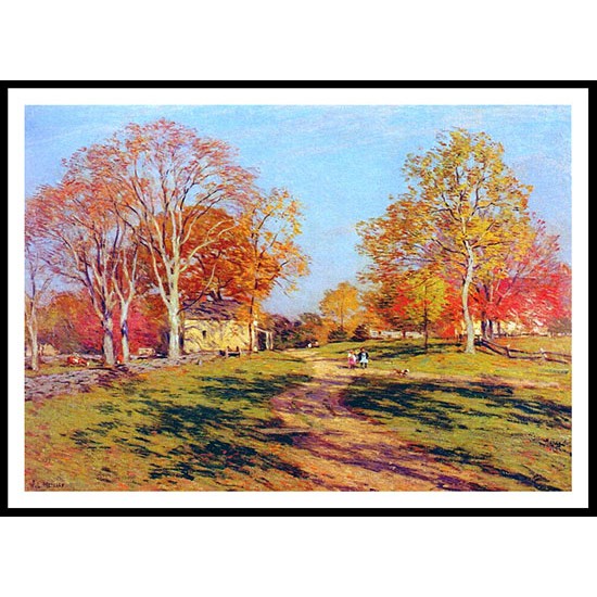 Morning Shadows 1908, A New Print Of A Willard Leroy Metcalf