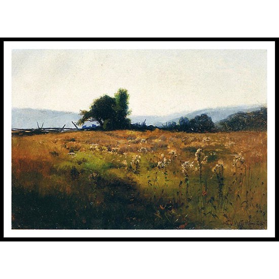 Mountain View From High Field 1877, A New Print Of A Willard Leroy Metcalf