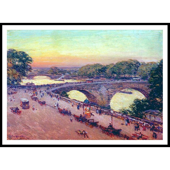 Pont Royal 1913, A New Print Of A Willard Leroy Metcalf