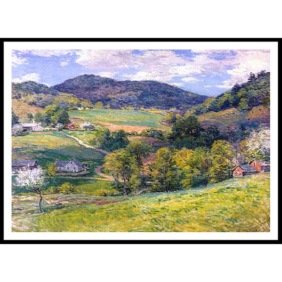 Spring In The Valley 1924, A New Print Of A Willard Leroy Metcalf